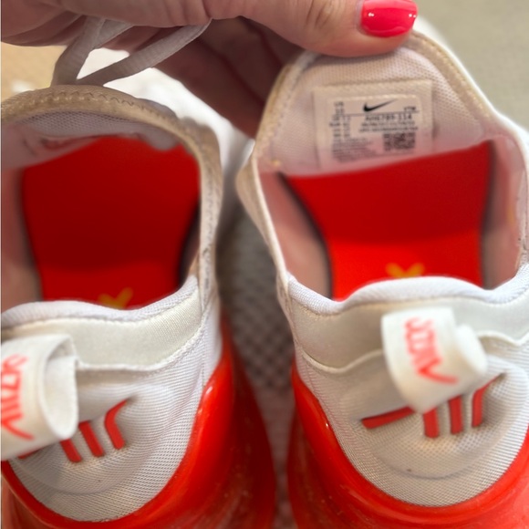 Nike Air Max 270 White and Red with Neon Accents - Picture 3 of 10